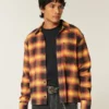 Camisa de flanela quadrada