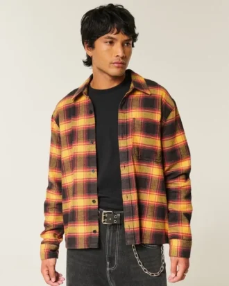Camisa de flanela quadrada