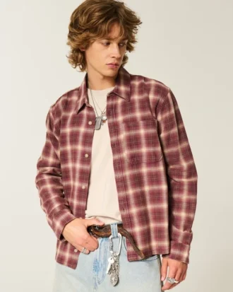 Camisa de flanela quadrada