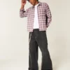 Camisa de flanela quadrada