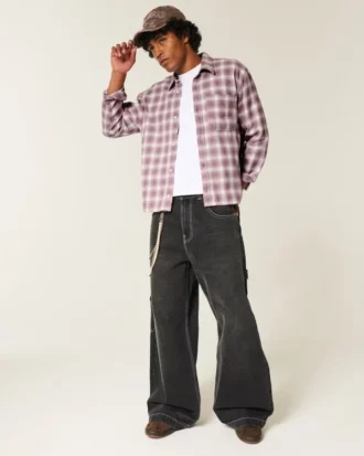 Camisa de flanela quadrada