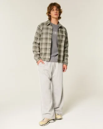 Camisa de flanela quadrada