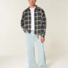 Camisa de flanela quadrada