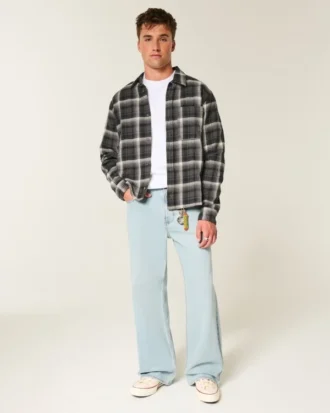 Camisa de flanela quadrada