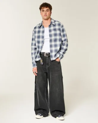 Camisa de flanela quadrada