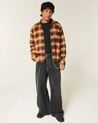 Camisa de flanela quadrada