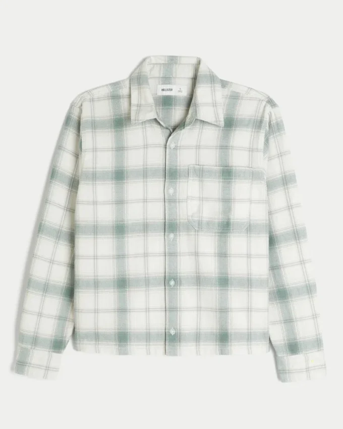 Camisa de flanela quadrada