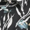 Camisa de linho com padrão de peixes tropicais