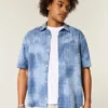 Camisa de manga curta com bolsos