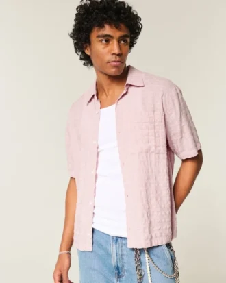 Camisa de manga curta com bolsos
