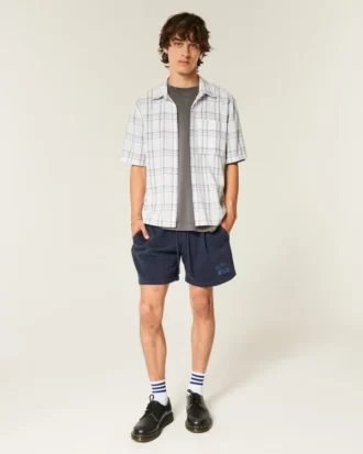 Camisa de manga curta com bolsos