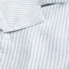 Camisa de manga curta em linho misturado