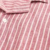 Camisa de manga curta em linho misturado
