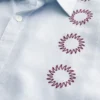 Camisa de manga curta às riscas