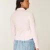 Camisa de popeline elástica com botões