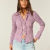 Camisa de popeline elástica estilo smoking