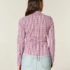 Camisa de popeline elástica estilo smoking