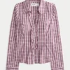 Camisa de popeline elástica estilo smoking