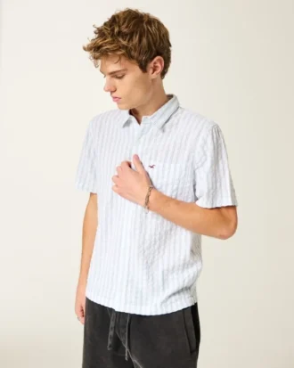 Camisa Icon de manga curta em seersucker da Vault Release