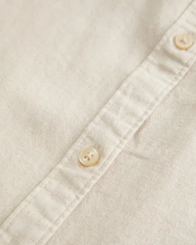 Camisa oversized em mistura de linho