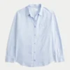Camisa oversized em mistura de linho