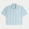 Camisa Oxford de manga curta super larga Camisa Oxford de manga curta super larga
