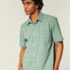 Camisa quadrada de manga curta