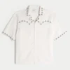 Camisa western de manga curta