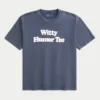 Camiseta boxy com estampa humorística
