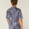 Camiseta boxy pesada com estampa camuflada