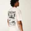 Camiseta boxy pesada com estampa Dodge Challenger SRT Hellcat