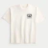 Camiseta boxy pesada com estampa Dodge Challenger SRT Hellcat