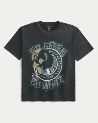 Camiseta com estampa da Michigan State University Spartans