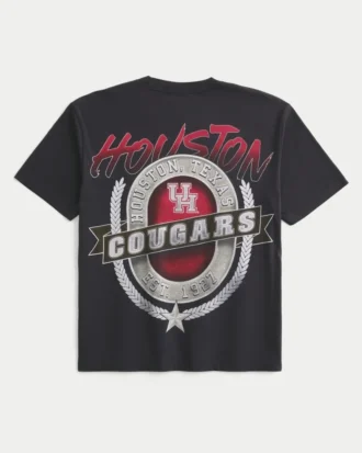 Camiseta com estampa da Universidade de Houston Cougars