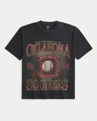 Camiseta com estampa da Universidade de Oklahoma Sooners