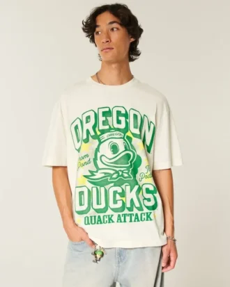 Camiseta com estampa da Universidade de Oregon Ducks