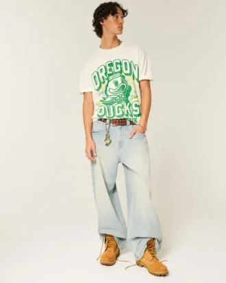 Camiseta com estampa da Universidade de Oregon Ducks