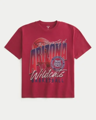 Camiseta com estampa da Universidade do Arizona Wildcats