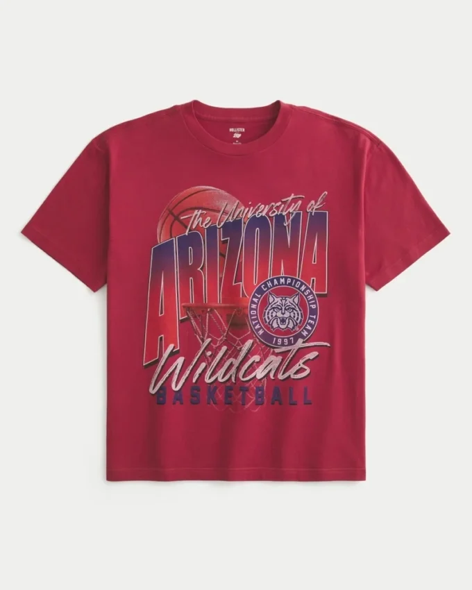 Camiseta com estampa da Universidade do Arizona Wildcats