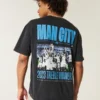 Camiseta com estampa do Manchester City