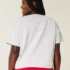 Camiseta com estampa Easy Wisconsin Badgers e decote em V