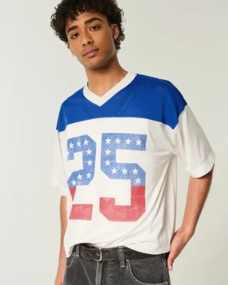 Camiseta com estampa geométrica