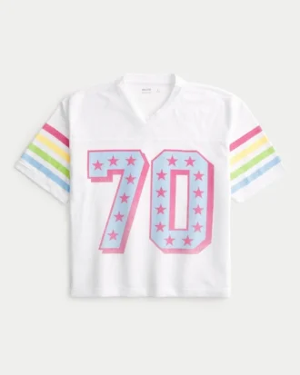 Camiseta com estampa geométrica