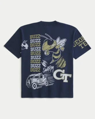 Camiseta com estampa Georgia Tech Yellow Jackets