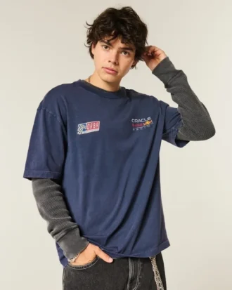 Camiseta com estampa Oracle Red Bull Racing