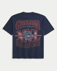 Camiseta com estampa quadrada da Gonzaga University Bulldogs