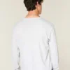Camiseta de manga comprida em algodão