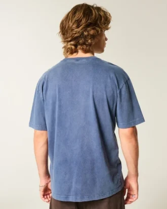 Camiseta gráfica boxy da Universidade de Michigan Wolverines