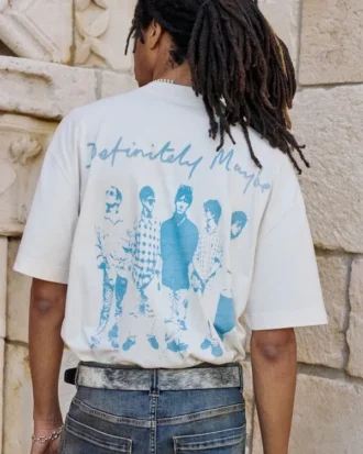 Camiseta gráfica Oasis pesada e quadrada