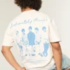 Camiseta gráfica Oasis pesada e quadrada